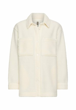 camel active, TEDDYBLAZER MIT SEITENTASCHEN - Vinterfrakke - milkwhite