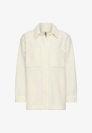 camel active, TEDDYBLAZER MIT SEITENTASCHEN - Vinterfrakke - milkwhite