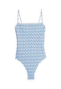 Marks & Spencer PRINTED SQUARE NECK  - Jednodílné plavky - blue mix