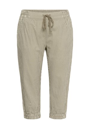 Kaffe Curve, KCNANA STRIPED CAPRI - Nohavice - brindle turtledove stripe