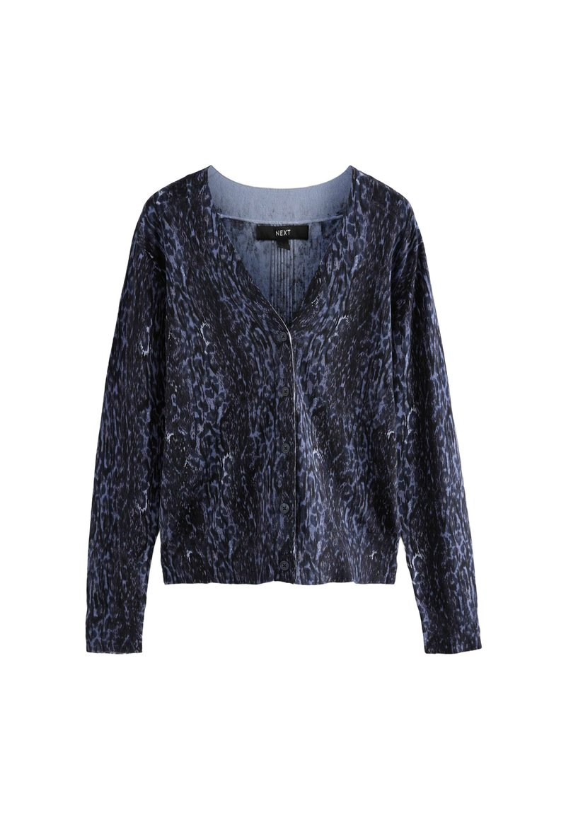 Next BUTTON UP REGULAR FIT - Gilet - blue animal