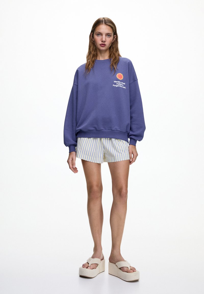 PULL&BEAR ROUD NECK - Sweatshirt - mauve - Zalando.de