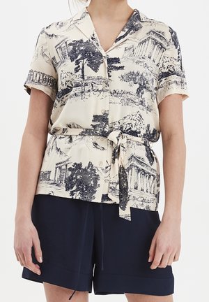 Button-down blouse - dark blue