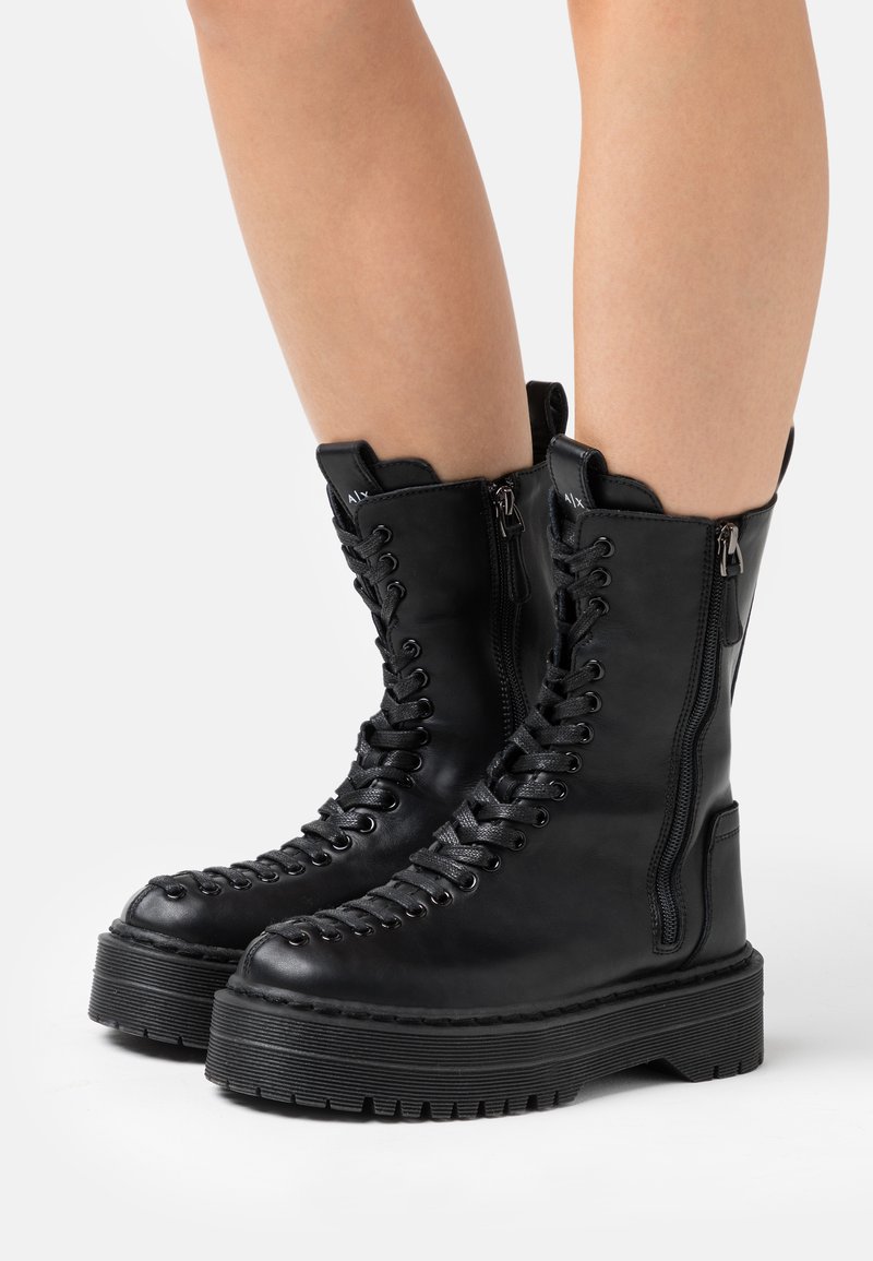 Armani Exchange HALF BOOT Platform ankle boots black Zalando.ie