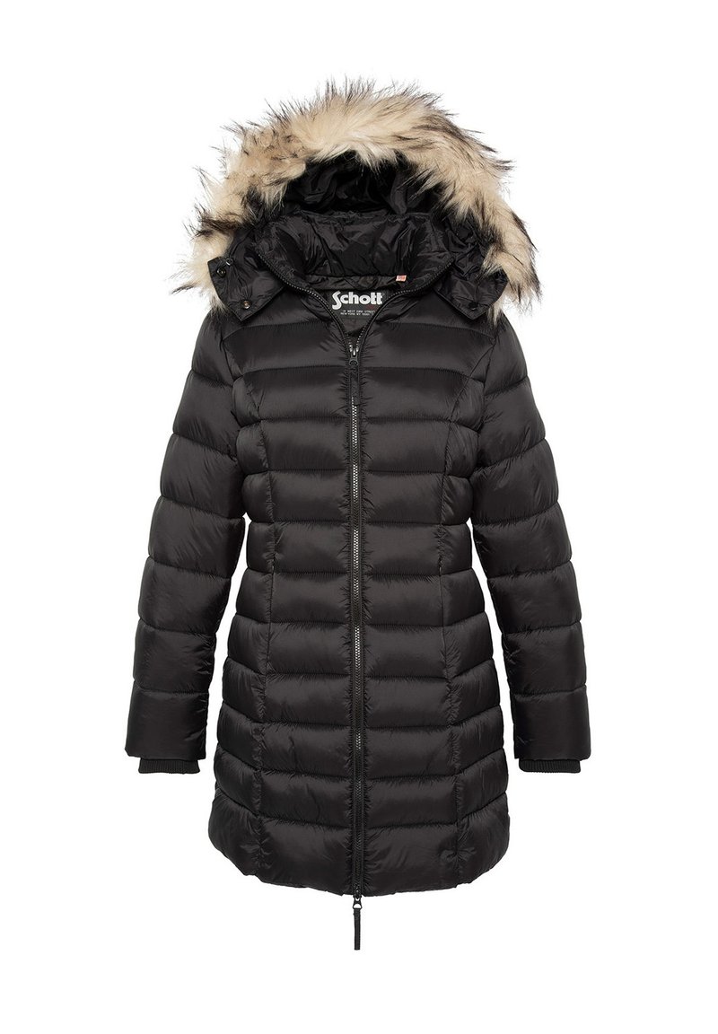 Schott Wintermantel zwart