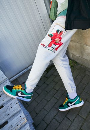 Tracksuit bottoms - oatmeal heather/black/sail