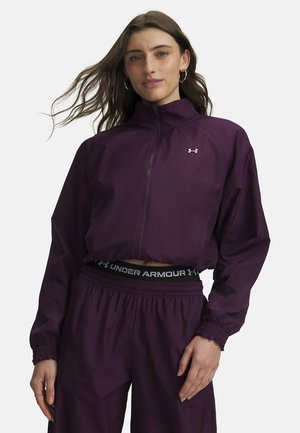 Under Armour, ICON WOVEN - Тренировъчно яке - purple echo