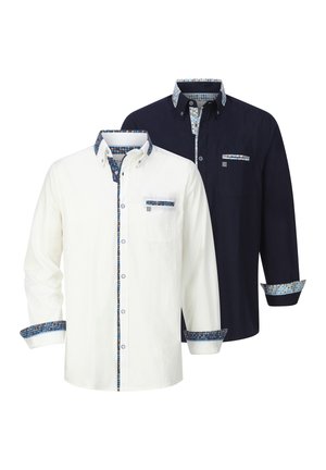 DOPPELPACK - Shirt - weiß dunkelblau
