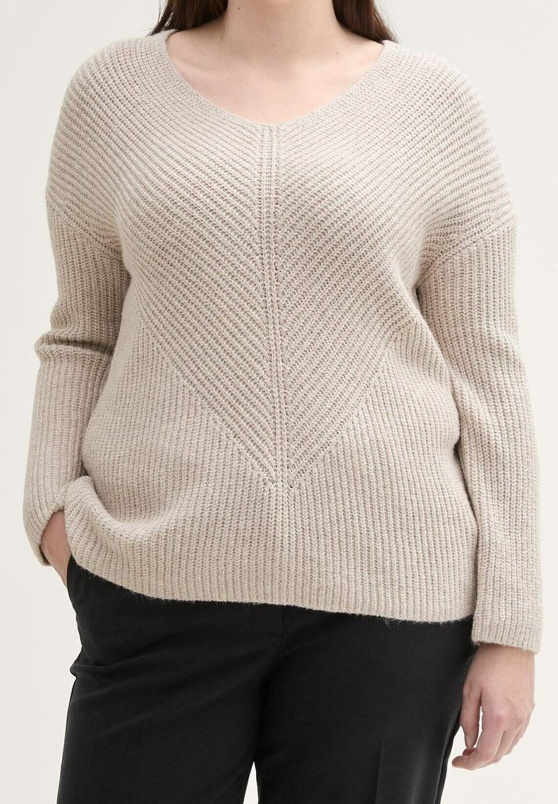 TOM TAILOR Strickpullover - beige