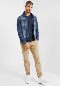 Alpha Industries SMALL LOGO - Tricou basic - navy