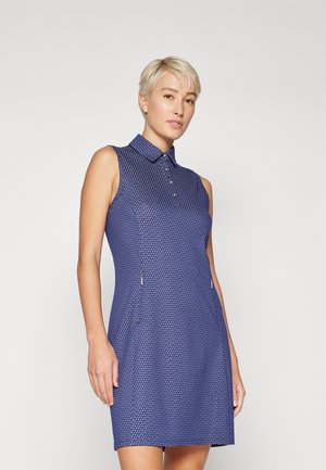 WOMEN BELLA STRUCTURE DRESS - Jurken - atlanta blue/white