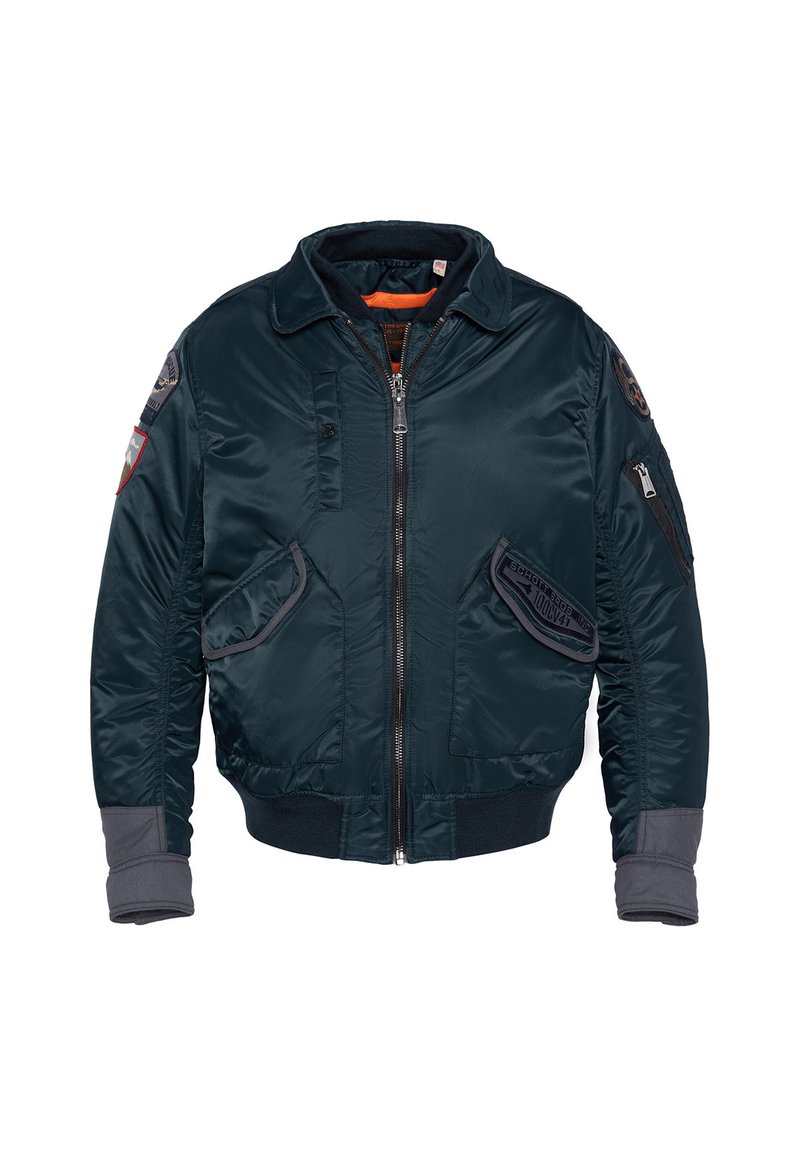 Schott Bomberjacks blauw