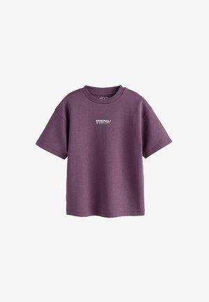 Next, REGULAR FIT - GRAPHIC HEAVYWEIGHT SHORT SLEEVE T-SHIRT - Trükipildiga T-särk - purple