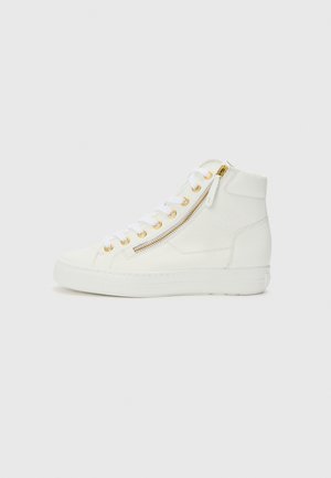 Baskets montantes - white/oro