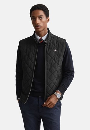 QUILTED WINDCHEATER VEST - Vesta - black