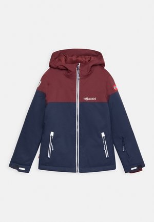 GIRLS HALLINGDAL UNISEX - Lyžařská bunda - navy/maroon red/white