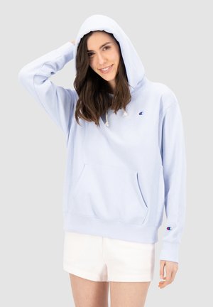 Hoodie - light blue melange