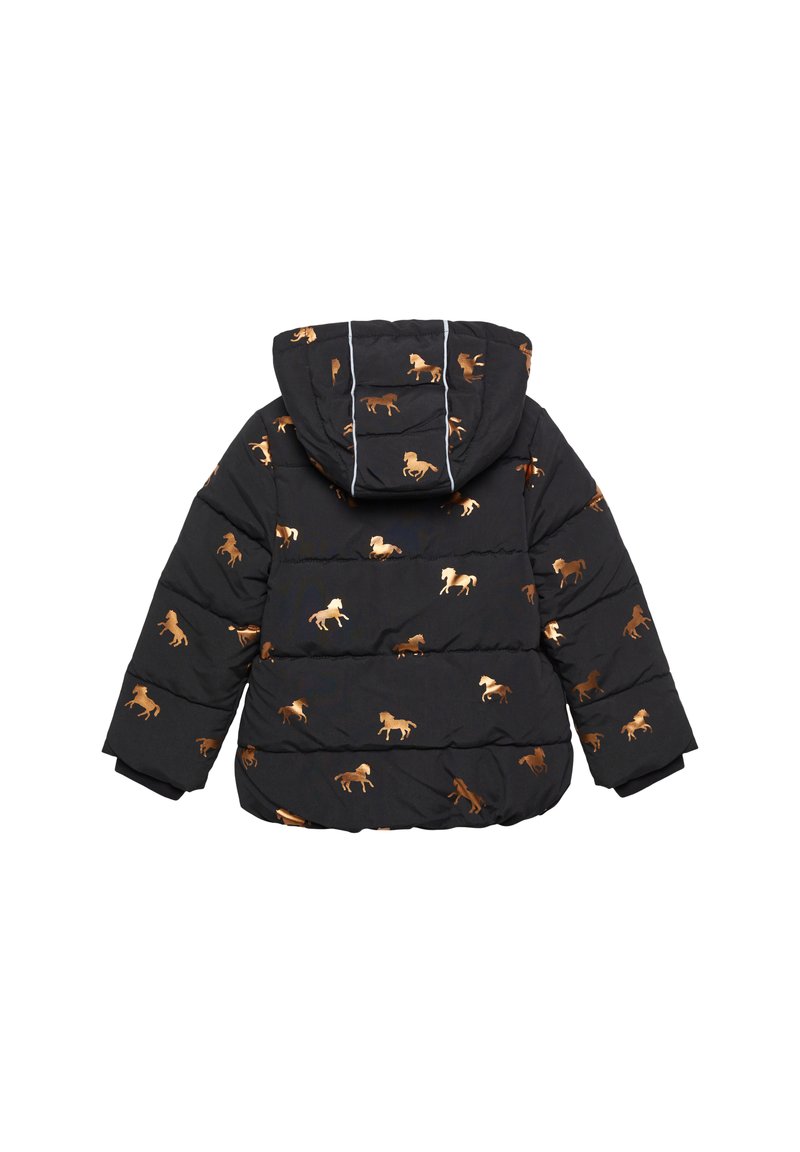 À IMPRIMÉ BRILLANT Winterjacke schwarz