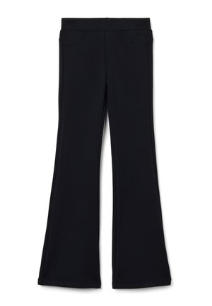 ELASTICATED FLARE - Trousers - black