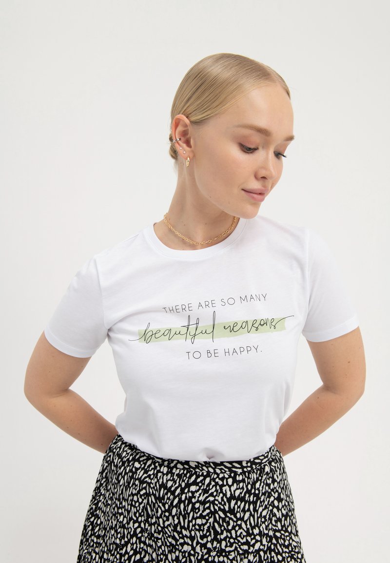 Anna Field - T-shirt print - white, Vergroten