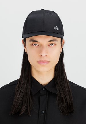 Alpha Industries LABEL UNISEX - Cap - black/silver