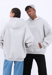 YOURTURN UNISEX - Jersey con capucha - mottled light grey