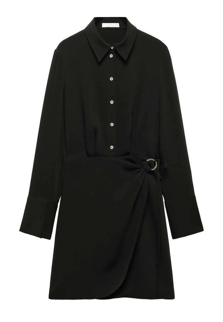 Mango Blousejurk zwart Mango Blousejurk zwart