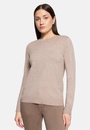 MIT AUSSCHNITT PULLOVER - Pullover - funghi melange
