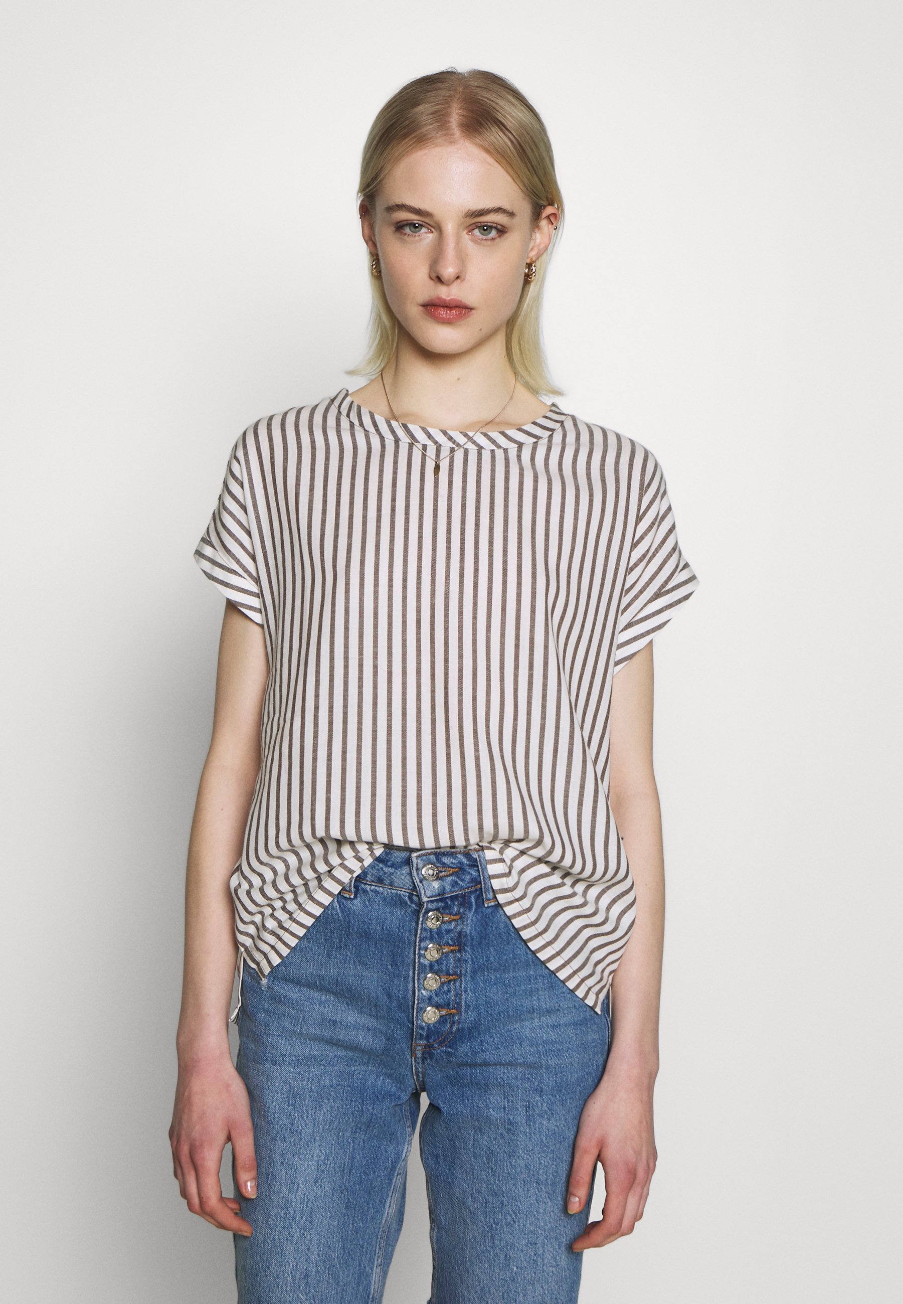 Saint Tropez AUGUSTA Bluser dark earthbeige Saint Tropez AUGUSTA - Bluser - dark earth