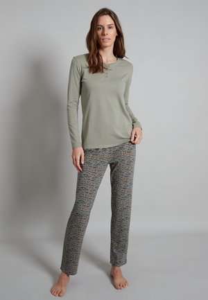 TOM TAILOR Pyjama set - grün mittel allover