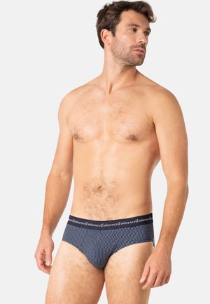 Eminence, LOT DE 3 SLIPS HOMME BUSINESS PRINT - Slip - marine-bordeaux