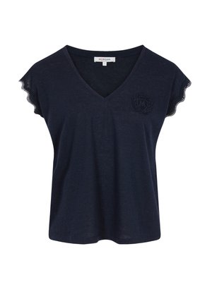 Morgan, MORGAN MORGAN V-NECK SHORT-SLEEVE T-SHIRT - Camiseta básica - bleu marine