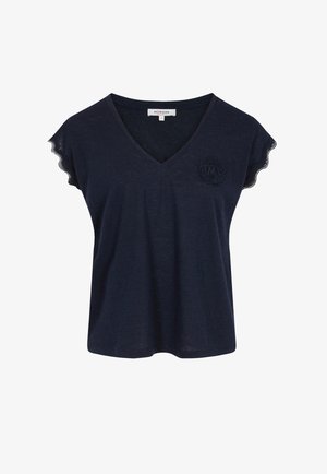 Morgan, MORGAN MORGAN V-NECK SHORT-SLEEVE T-SHIRT - Camiseta básica - bleu marine