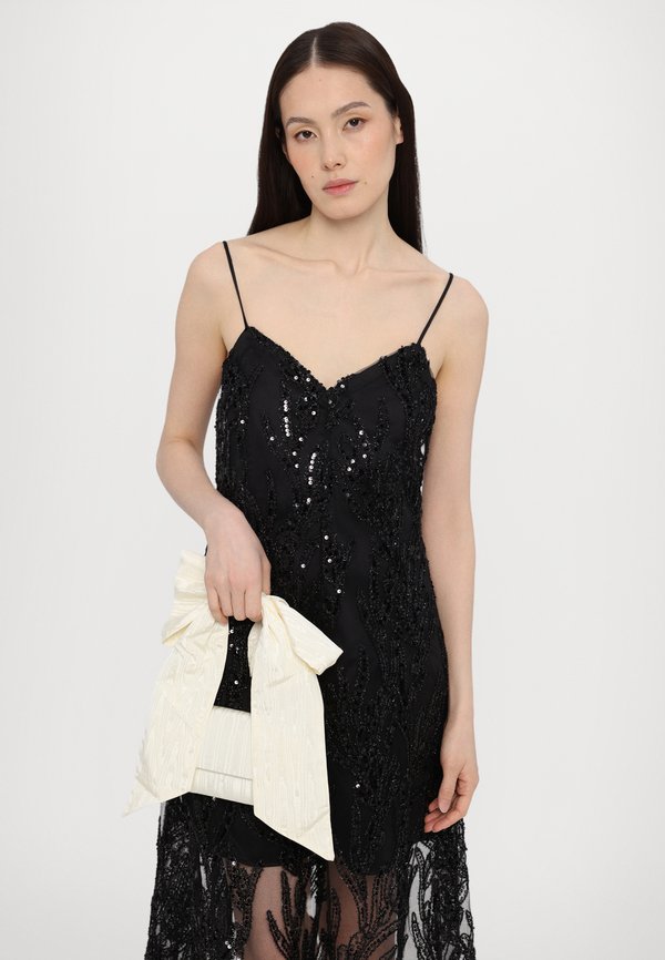 V NECK MIDI DRESS EMBROIDERED SEQUINS - Cocktail dress / Party dress - abstract embellishment4