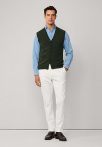 Hackett London Strukirani kaput - duck green