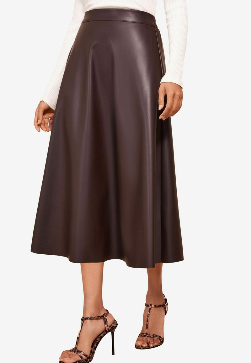 Friends Like These REGULAR FIT FULL HEM - Fustă în formă de A - brown