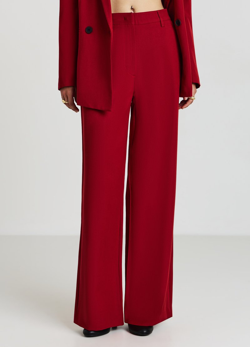 Calliope PALAZZO - Pantaloni - rosso scuro