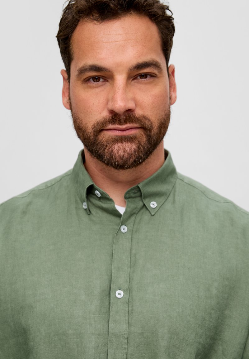 s.Oliver Camicia 2152435 Verde Regular Fit