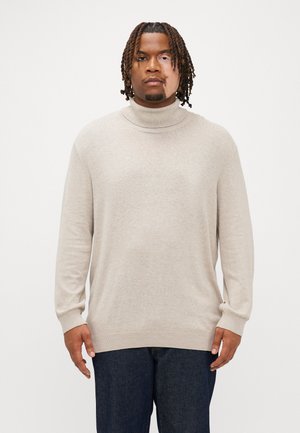 JJEEMIL ROLL NECK - Strikkegenser - oatmeal