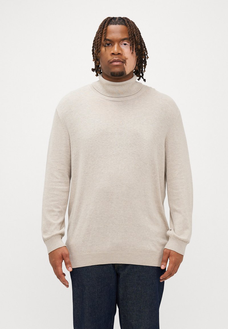 Jack & Jones JJEEMIL ROLL NECK - Džemper - oatmeal