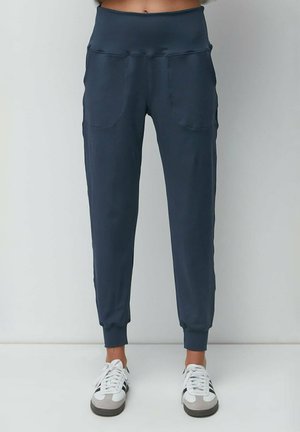 HIGH WAIST CUFFED - Jogginghose - blue