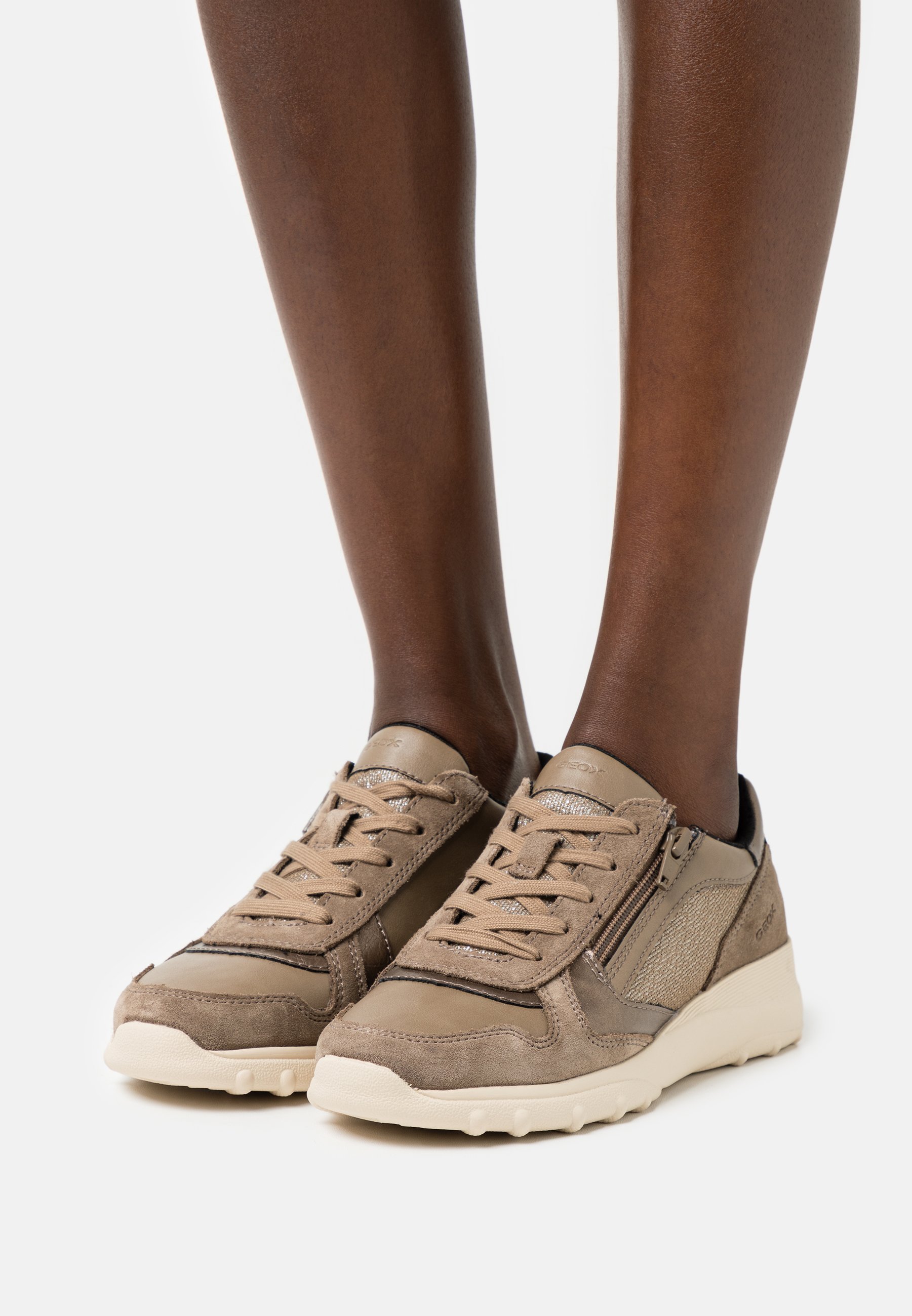 beige brown trainers