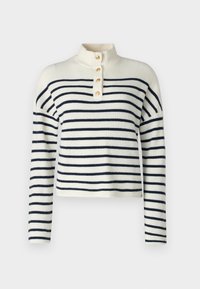 BUTTON - Jumper - ivory petal/dark night navy