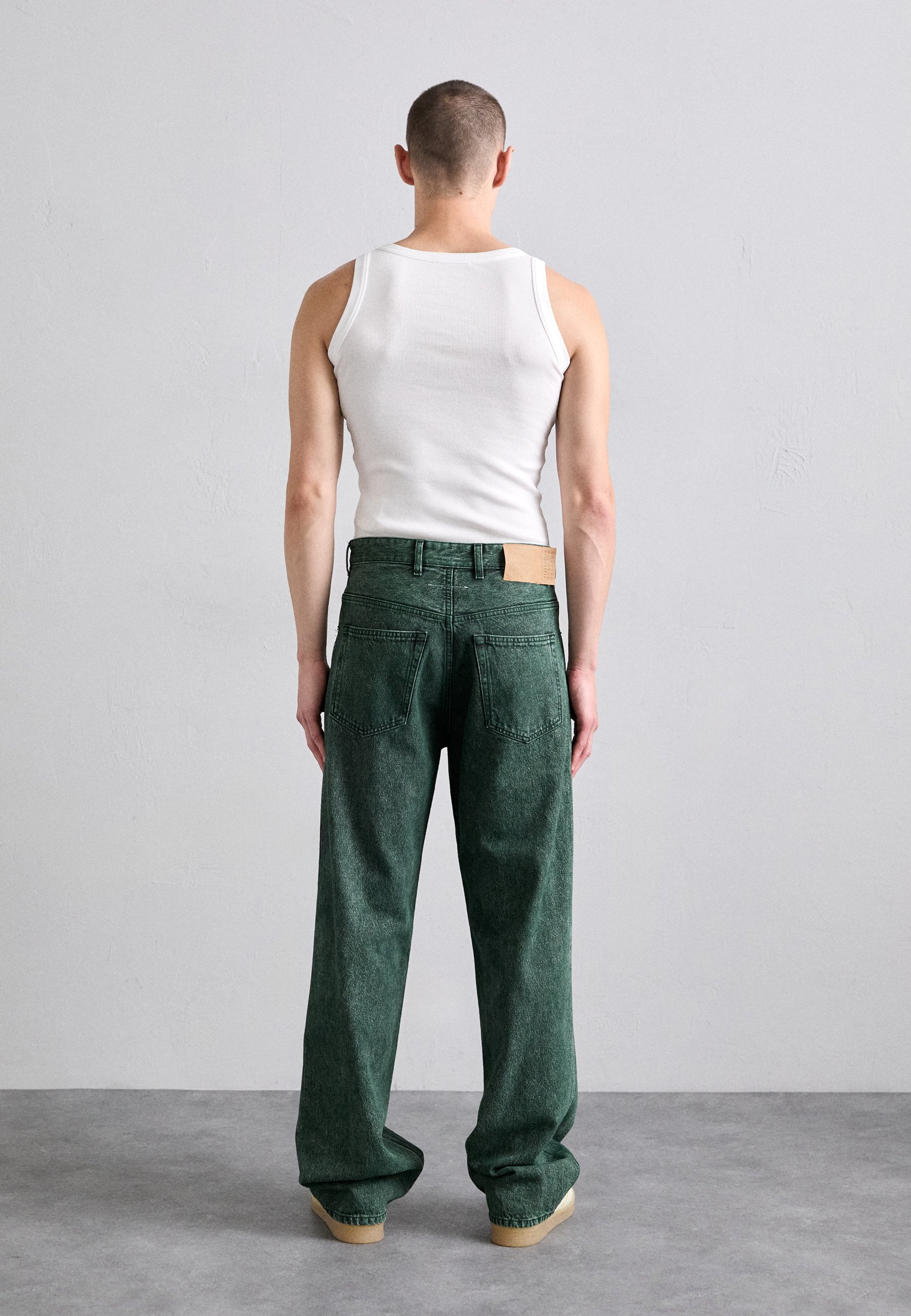 MM6 Maison Margiela PANTS POCKETS - Relaxed fit jeans - green