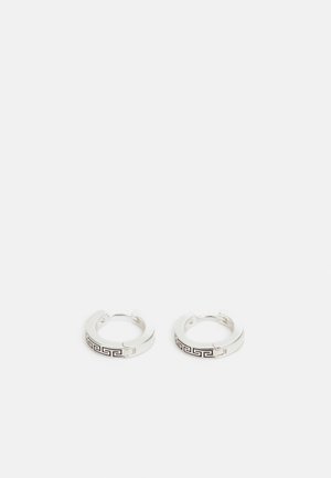 ENGRAVED HOOPS - Earrings - silver-coloured