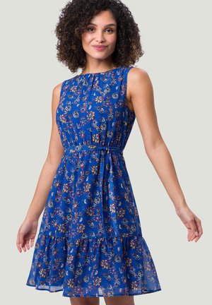 MIT BINDEGüRTEL - Vestito estivo - ultramarine blue
