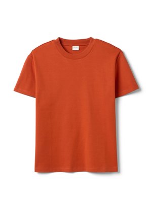 Stefanel, CREW-NECK T-SHIRT, REGULAR FIT. - Camiseta básica - orange