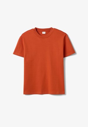 Stefanel, CREW-NECK T-SHIRT, REGULAR FIT. - T-shirt basic - orange