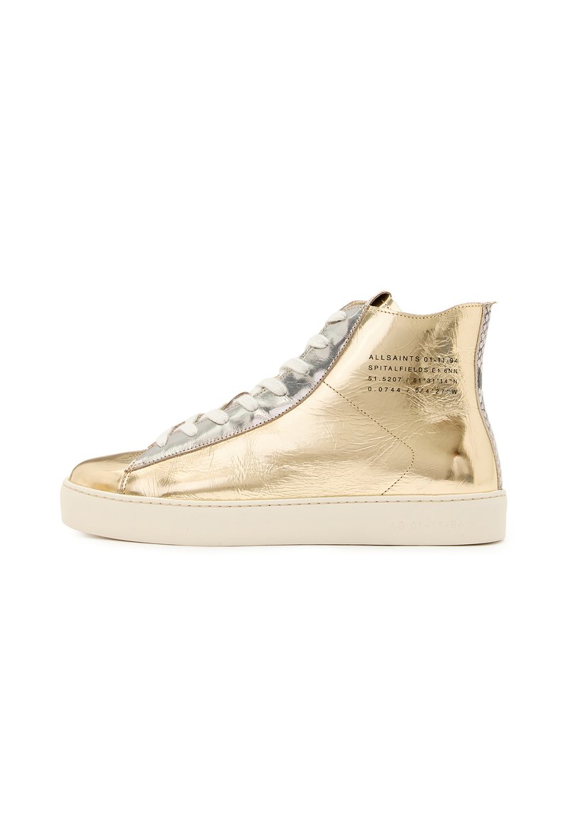 AllSaints TANA - Zapatillas altas - gold-coloured