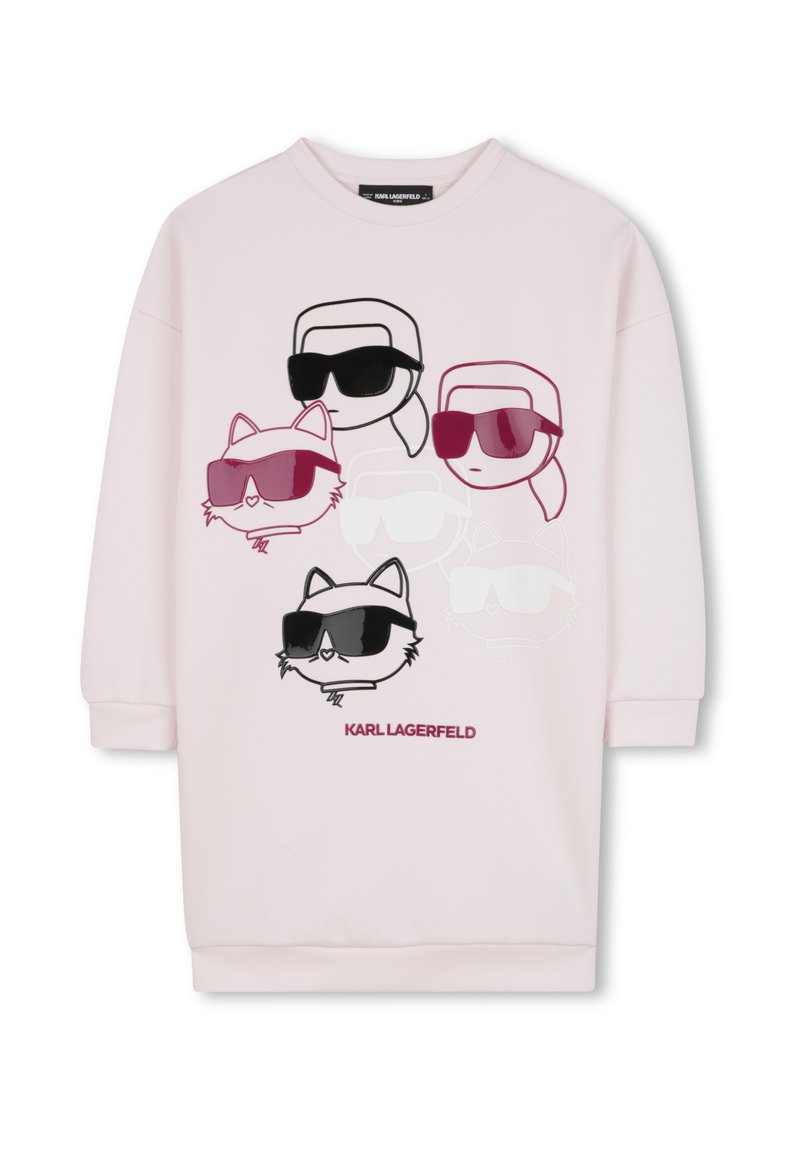KARL LAGERFELD KIDS Jerseyjurk donkerroze KARL LAGERFELD KIDS Jerseyjurk donkerroze